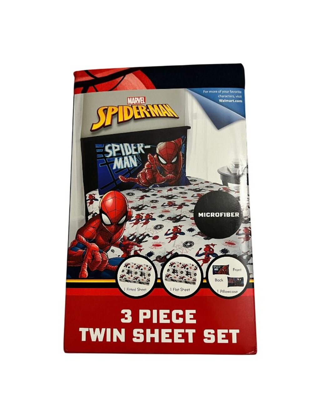 Marvel Spider-Man 2 Piece Twin Size Bed Sheets - Brand New
